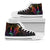 New Caledonia High Top - Butterfly Polynesian Style Unisex White - Polynesian Pride