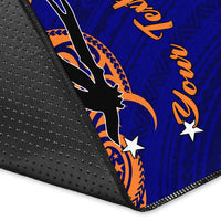 (Custom Personalised) Papua New Guinea New Ireland Pride Area Rug - LT12 - Polynesian Pride