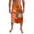 Custom Hawaii Lavalava Polynesian Orange Sea Turtle Honu and Map LT13 Orange - Polynesian Pride