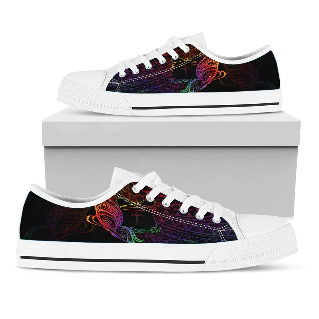 Tokelau Low Top Shoes - Butterfly Polynesian Style - Polynesian Pride