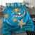 Federated States Of Micronesia Bedding Set - Spring Style Blue Color - Polynesian Pride