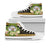 Niue High Top Shoes - Polynesian Gold Patterns Collection Unisex White - Polynesian Pride