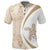 Hawaii Turtle Polynesian Polo Shirt Gold and White Circle Style - Polynesian Pride