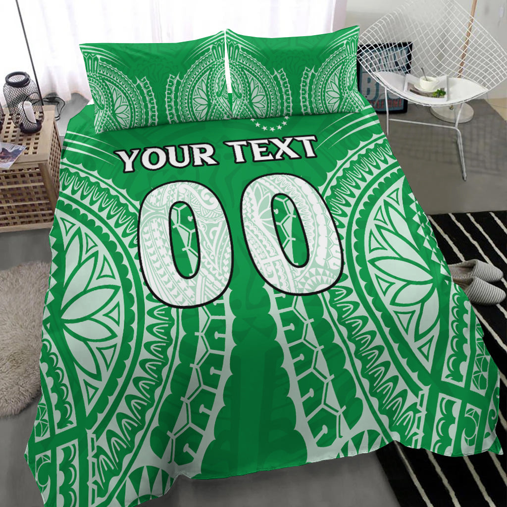 (Custom Personalised) Cook Islands Mitiaro Bedding Set - Tribal Pattern - LT12 - Polynesian Pride