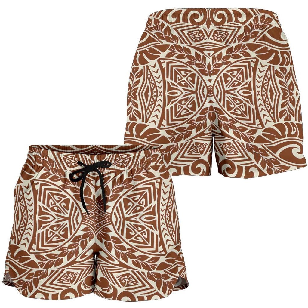 Polynesian Tribal Women's Shorts Grown Women White - Polynesian Pride