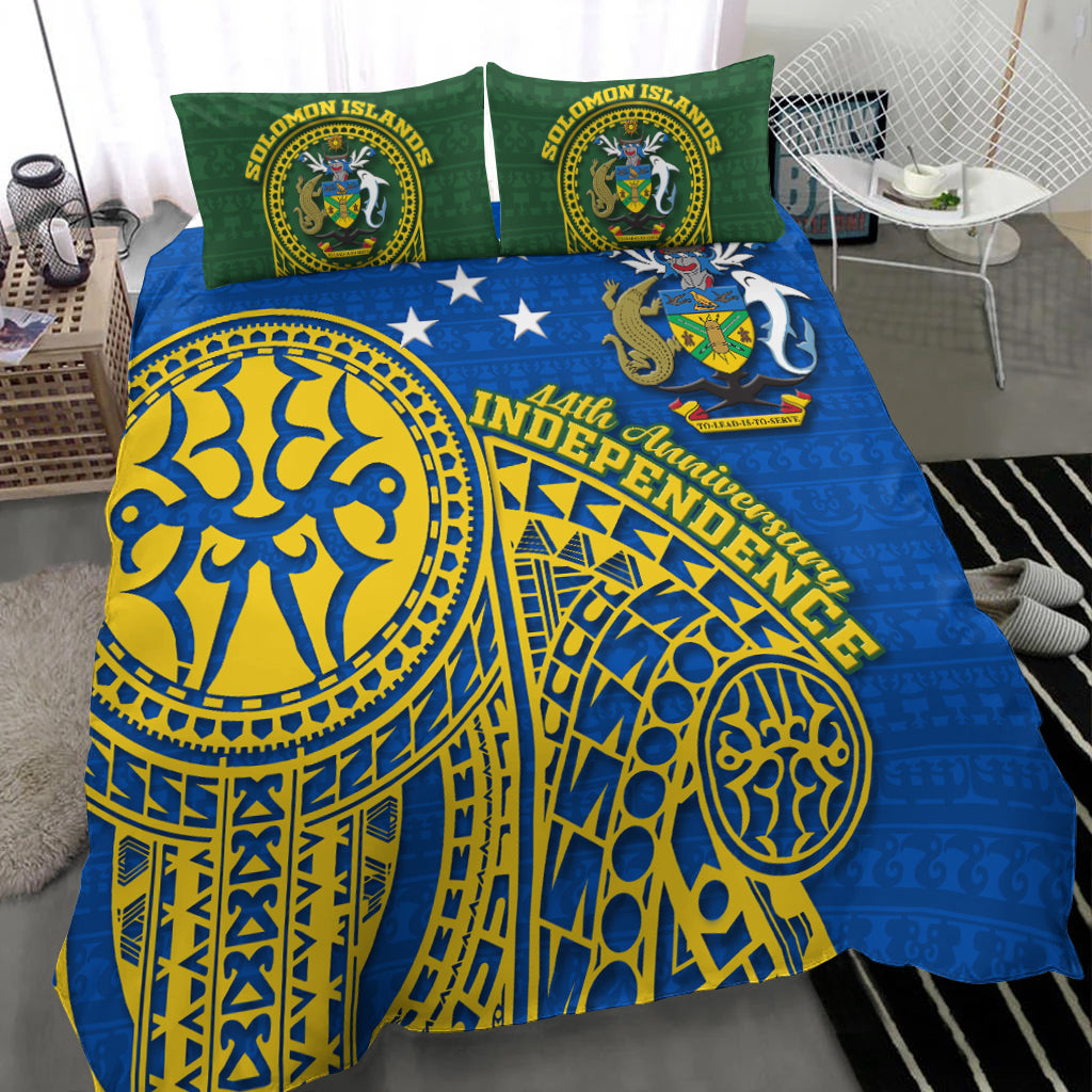 Solomon Islands Independence Anniversary 44th Years Bedding Set - LT12 - Polynesian Pride