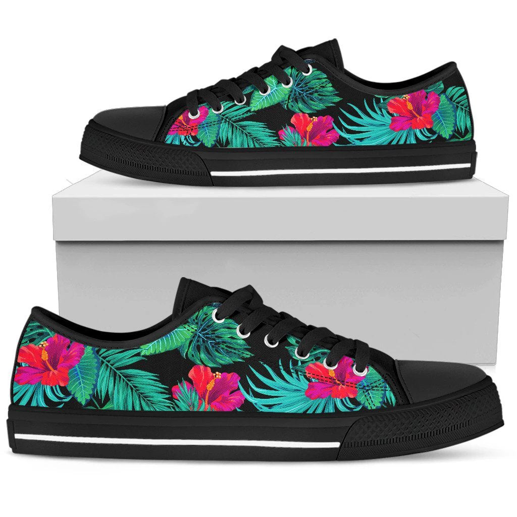 Hawaii Hibiscus Palm Low Top Shoe - Polynesian Pride