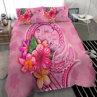 Fiji Polynesian Bedding Set - Floral With Seal Pink - Polynesian Pride