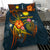 Nauru Polynesian Personalised Bedding Set - Legend of Nauru (Blue) - Polynesian Pride