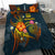 Vanuatu Polynesian Bedding Set - Legend of Vanuatu (Blue) - Polynesian Pride