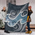 Polynesian Hawaii Premium Blanket - Ocean Style (Coat of Arms) - Polynesian Pride