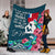 (Custom Personalised) Wallis and Futuna Mothers Day With Green Turtle Blanket - LT12 - Polynesian Pride