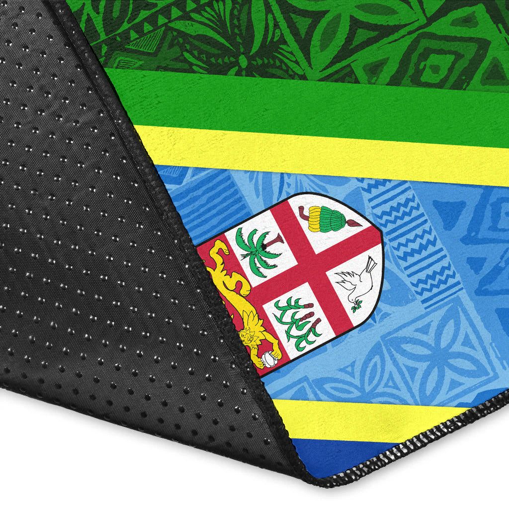 Vanuatu Malampa Fiji Day Area Rug - Combine Flag Design LT4 - Polynesian Pride