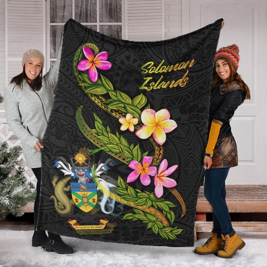 Solomon Islands Polynesian Blanket - Plumeria Tribal - Polynesian Pride