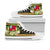 Wallis and Futuna High Top Shoes - Polynesian Gold Patterns Collection Unisex White - Polynesian Pride