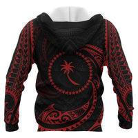 Chuuk Micronesia ll Over Hoodie Red Tribal Wave - Polynesian Pride