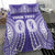 (Custom Personalised) Cook Islands Rarotonga Bedding Set - Purple Tribal Pattern - LT12 - Polynesian Pride