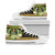 Nauru High Top Shoes - Polynesian Gold Patterns Collection Unisex White - Polynesian Pride