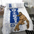 Guam Bedding Set - Chamorro With Puntan Blue Color - Polynesian Pride