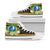 Yap State High Top Shoes - Polynesian Gold Patterns Collection Unisex White - Polynesian Pride