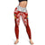 Tonga Polynesian Women's Legging - Pattern With Seal Red Version - Polynesian Pride