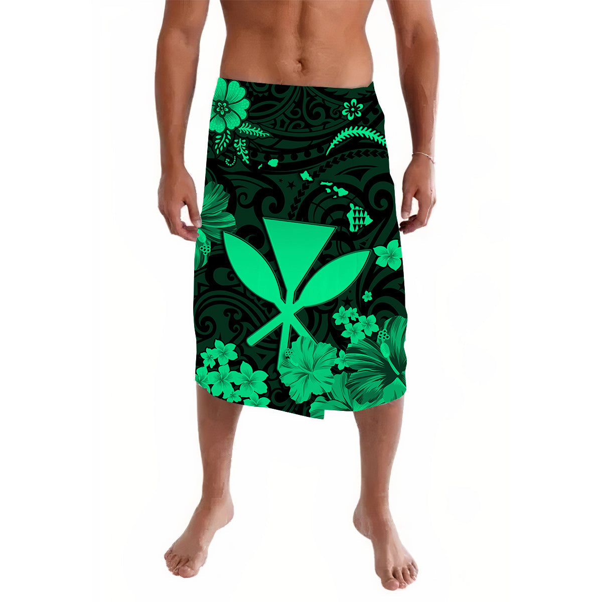 Hawaii Lavalava Polynesian Green Kanaka Maoli LT13 Green - Polynesian Pride