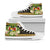 Tonga High Top Shoes - Polynesian Gold Patterns Collection Unisex White - Polynesian Pride