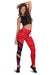 Wallis and Futuna Women Leggings Creative Polynesian LT13 Red - Polynesian Pride