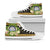 Marshall Islands High Top Shoes - Polynesian Gold Patterns Collection Unisex White - Polynesian Pride