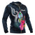 Guam Polynesian Zip up Hoodie Tropical Flower - Polynesian Pride