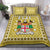 Fiji Bedding Set Pattern - Fijian Tapa Pattern Yellow LT13 Yellow - Polynesian Pride