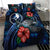 Yap Micronesia Bedding Set - Blue Turtle Hibiscus - Polynesian Pride