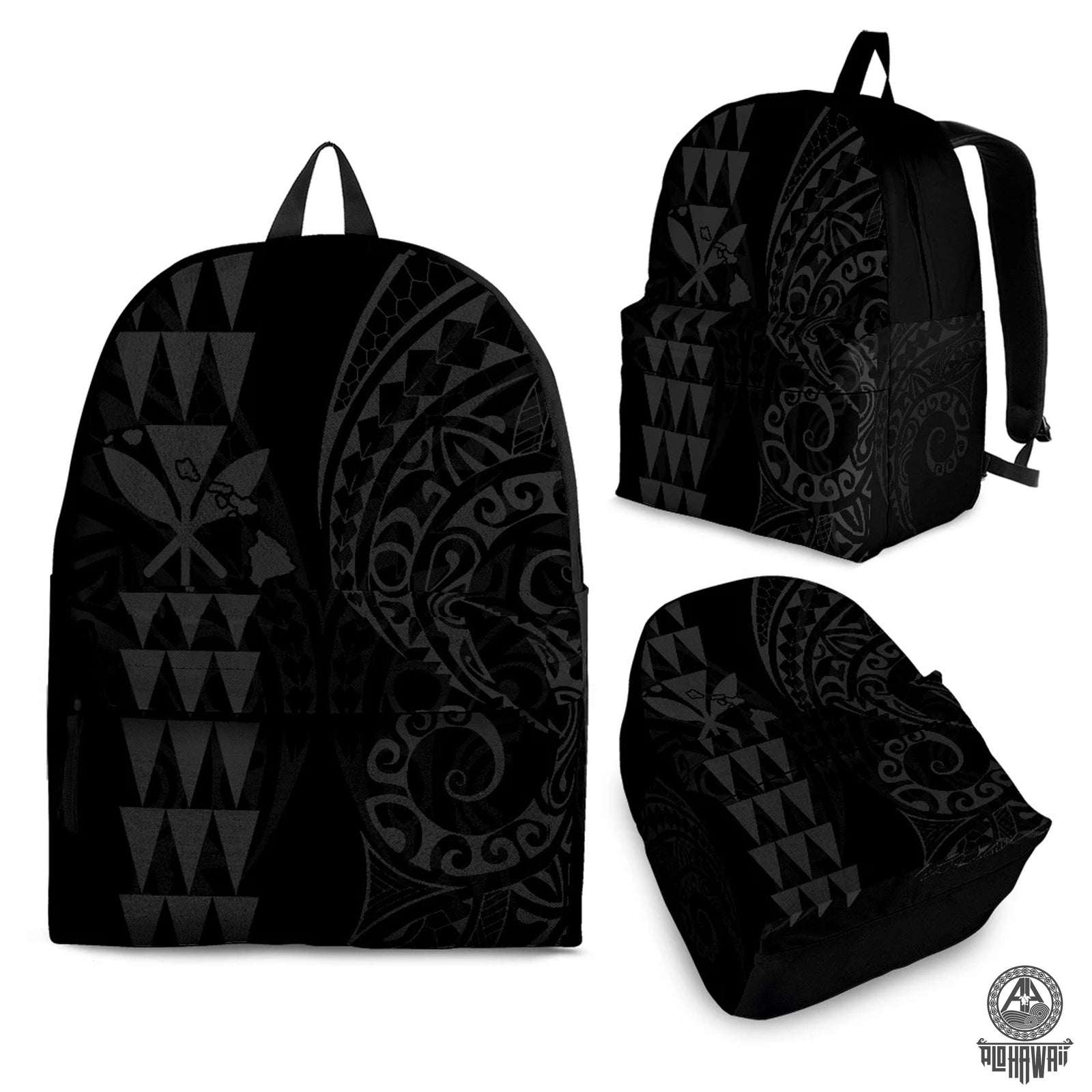 Kanaka Map Tribal Backpack - Gray Black - Polynesian Pride