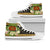 Papua New Guinea High Top Shoes - Polynesian Gold Patterns Collection Unisex White - Polynesian Pride