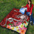 Fiji Custom Personalised Premium Quilt - Turtle Plumeria (Red) - Polynesian Pride