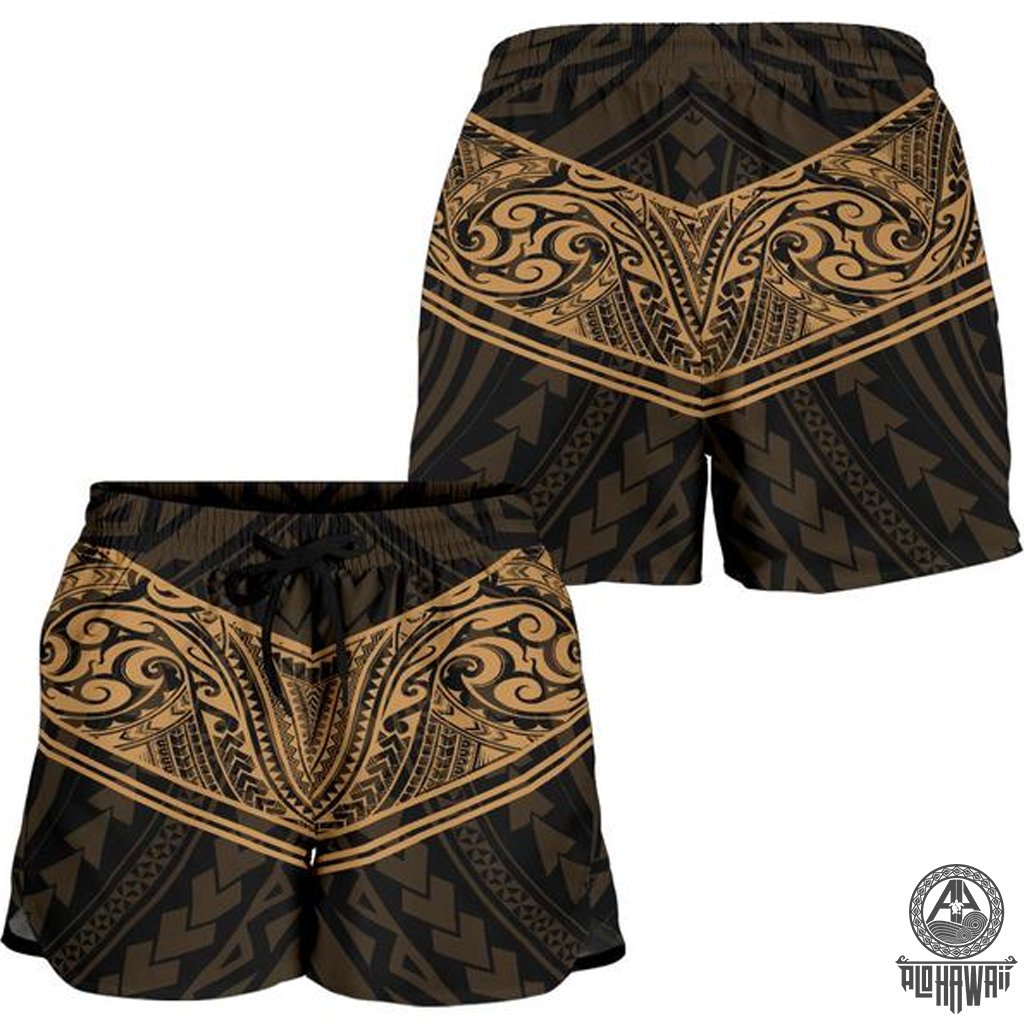 Specialty Polynesian Women's Shorts Gold Women's Shorts Gold - Polynesian Pride