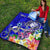 Fiji Custom Personalised Premium Quilt - Turtle Plumeria (Blue) - Polynesian Pride