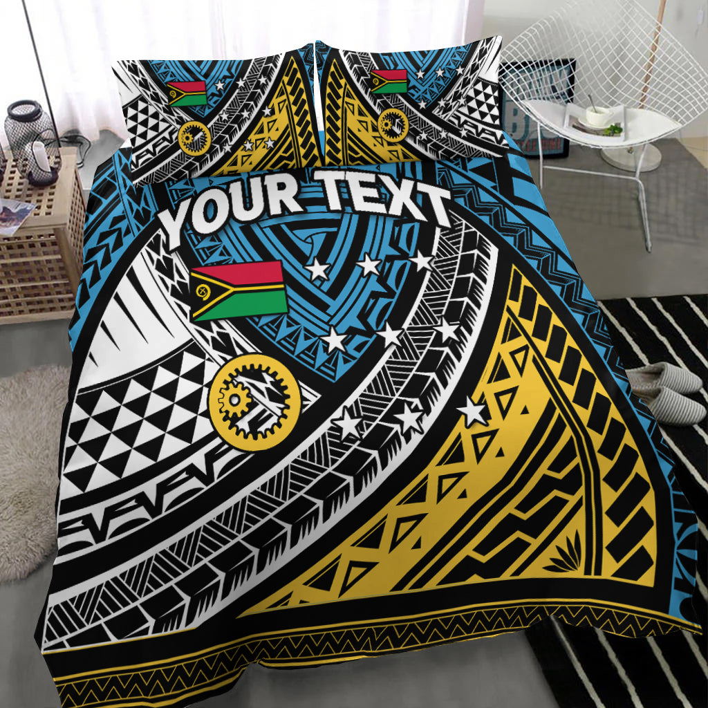 (Custom Personalised) Vanuatu Sanma Province Tribal Pattern Bedding Set - LT12 - Polynesian Pride