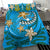 Tuvalu Polynesian Bedding Set - Spring Style Blue Color - Polynesian Pride