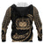 Samoa Polynesian Custom Hoodie Gold Tribal Wave - Polynesian Pride