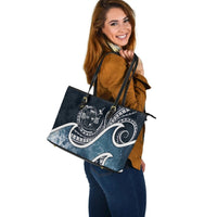 Fiji Polynesian Leather Tote Bag - Ocean Style - Polynesian Pride