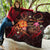 Cook Islands Polynesian Personalised Premium Quilt - Legend of Cook Islands (Red) - Polynesian Pride