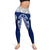 Guam Polynesian Women's Legging - Pattern With Seal Blue Version - Polynesian Pride