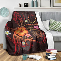 Cook Islands Polynesian Personalised Premium Blanket - Legend of Cook Islands (Red) - Polynesian Pride