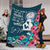 (Custom Personalised) Marshall Islands Mothers Day With Green Turtle Blanket - LT12 - Polynesian Pride