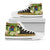 Cook Islands High Top Shoes - Polynesian Gold Patterns Collection Unisex White - Polynesian Pride