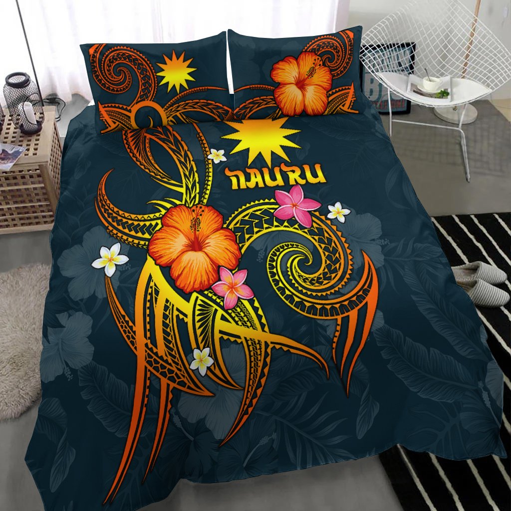 Nauru Polynesian Bedding Set - Legend of Nauru (Blue) Blue - Polynesian Pride