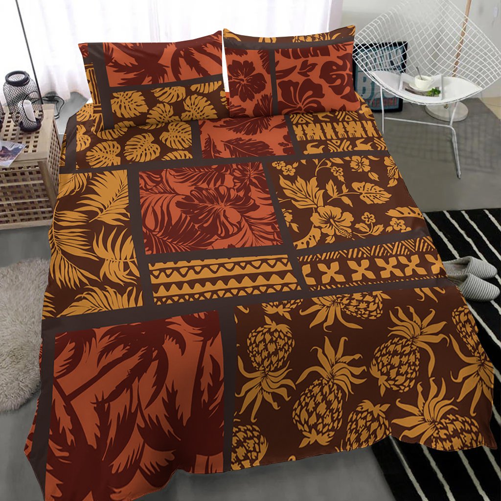 Polynesian Bedding Set - Elements Fabric Patchwork - Polynesian Pride