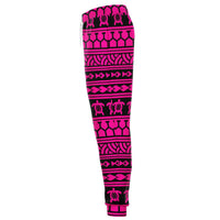 Polynesian Tattoo Tribal Pink Joggers - Polynesian Pride