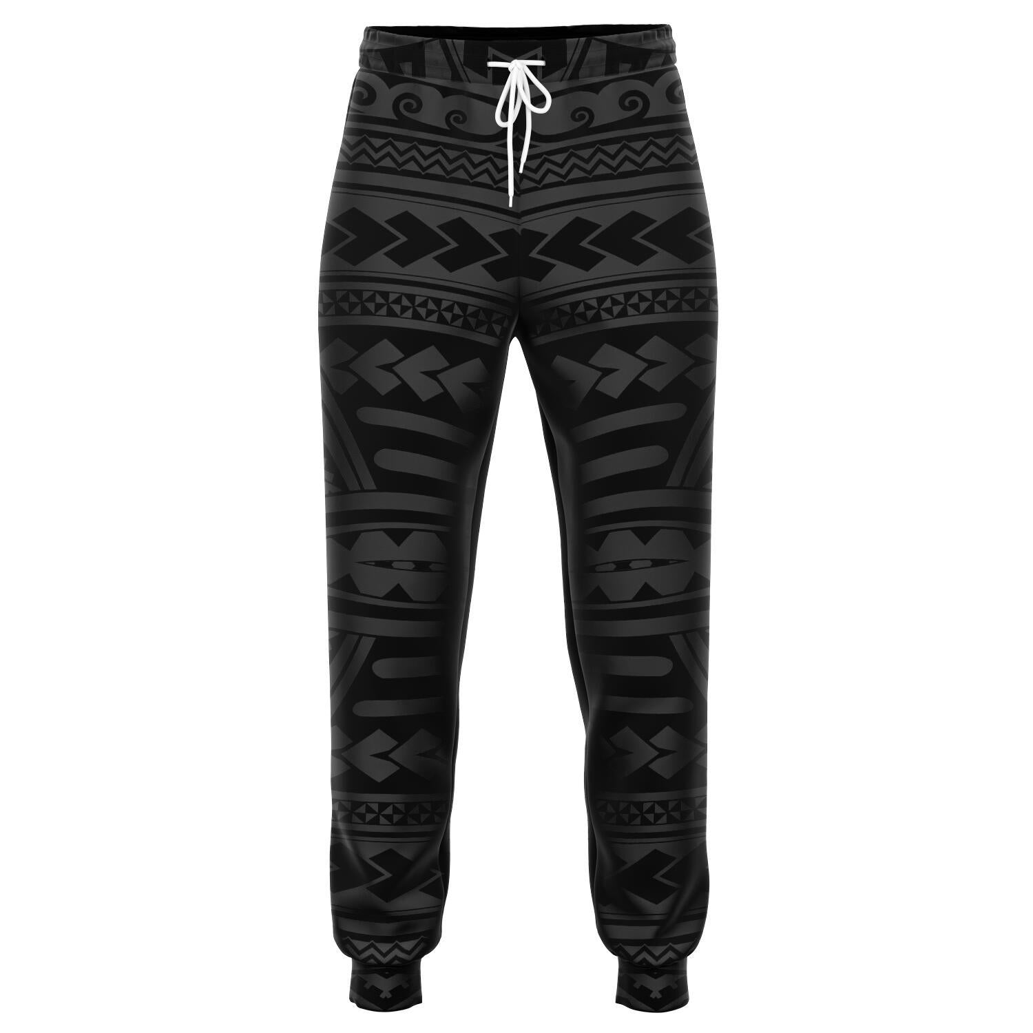 Polynesian Seamless Gray Joggers Unisex Gray - Polynesian Pride